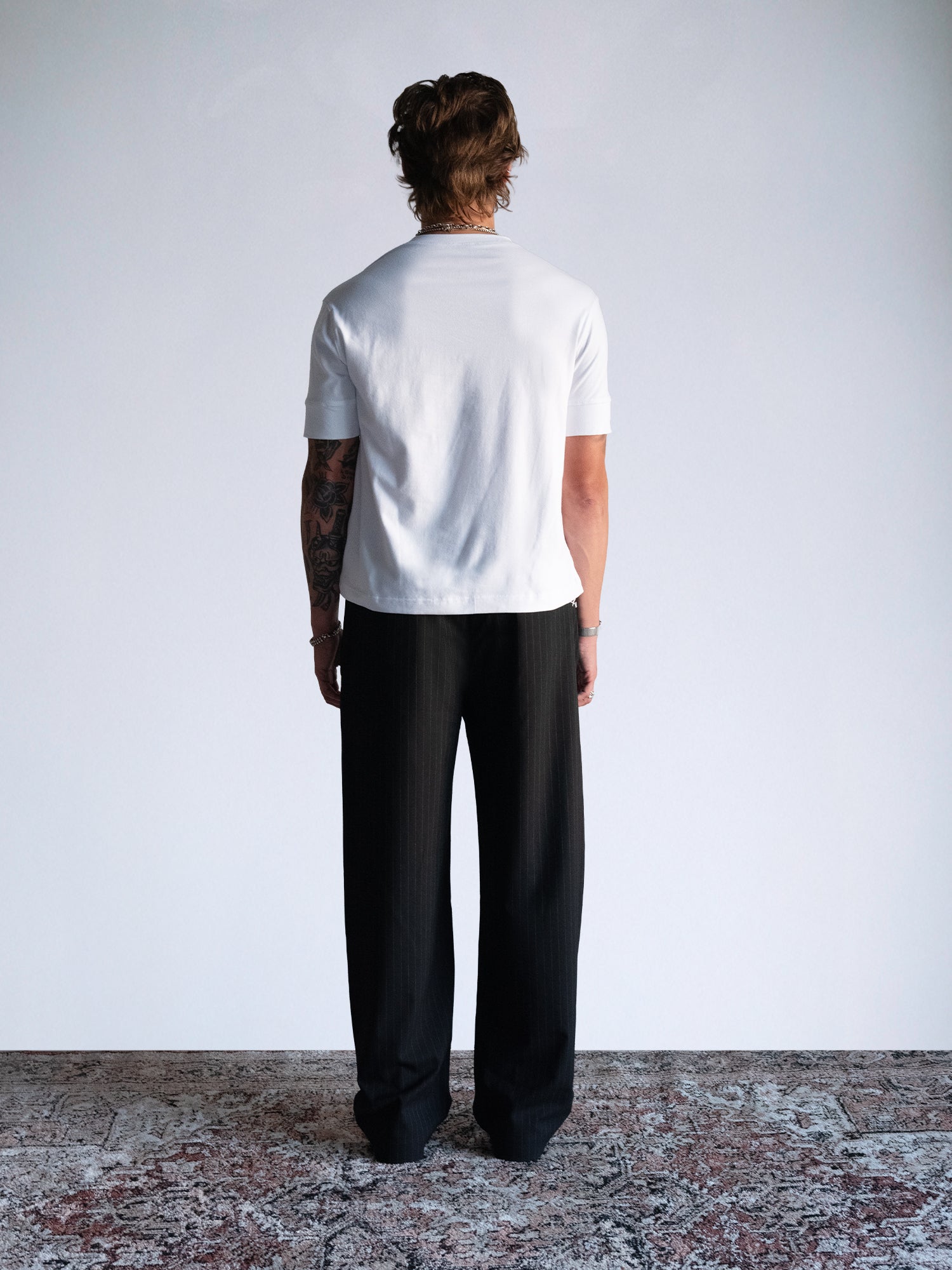 The Henley Fitted Tee : White - BDK
