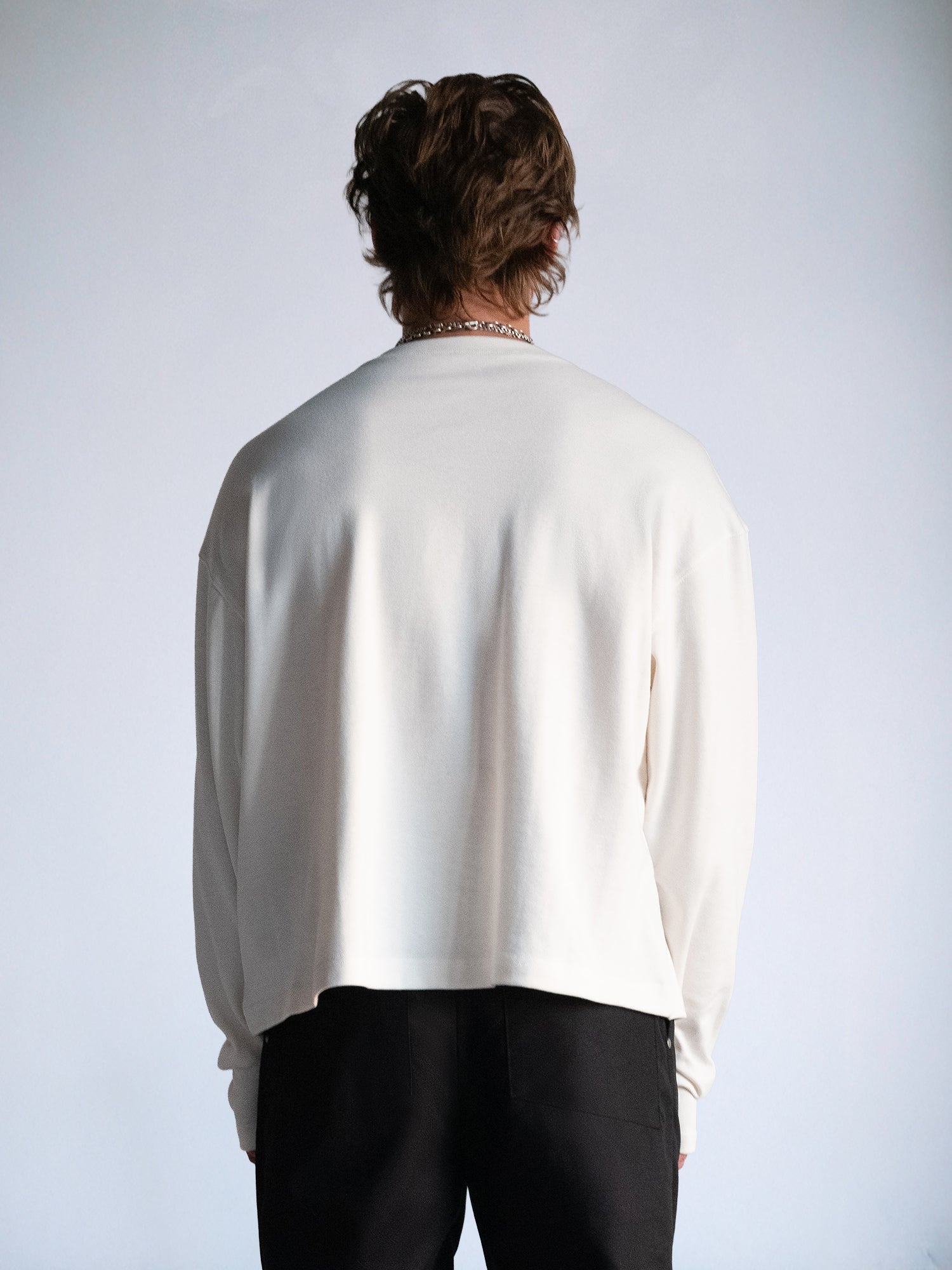 The Longsleeve Henley Shirt : Off White - BDK
