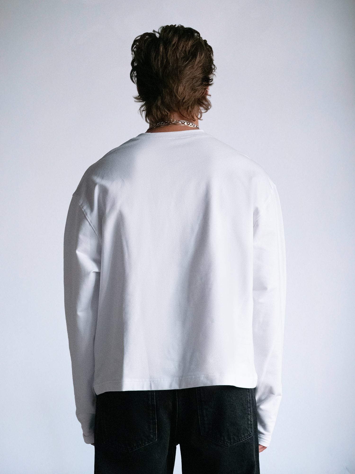 The Longsleeve Henley Shirt : White - BDK