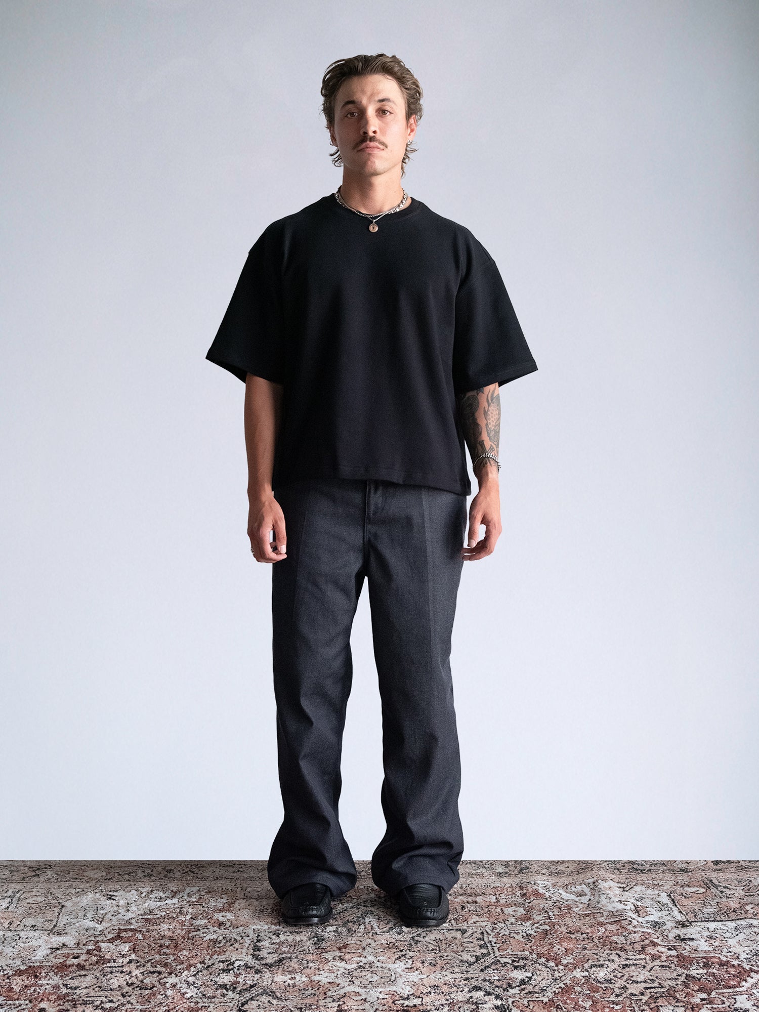 The Oversize Crop Tee : Black - BDK