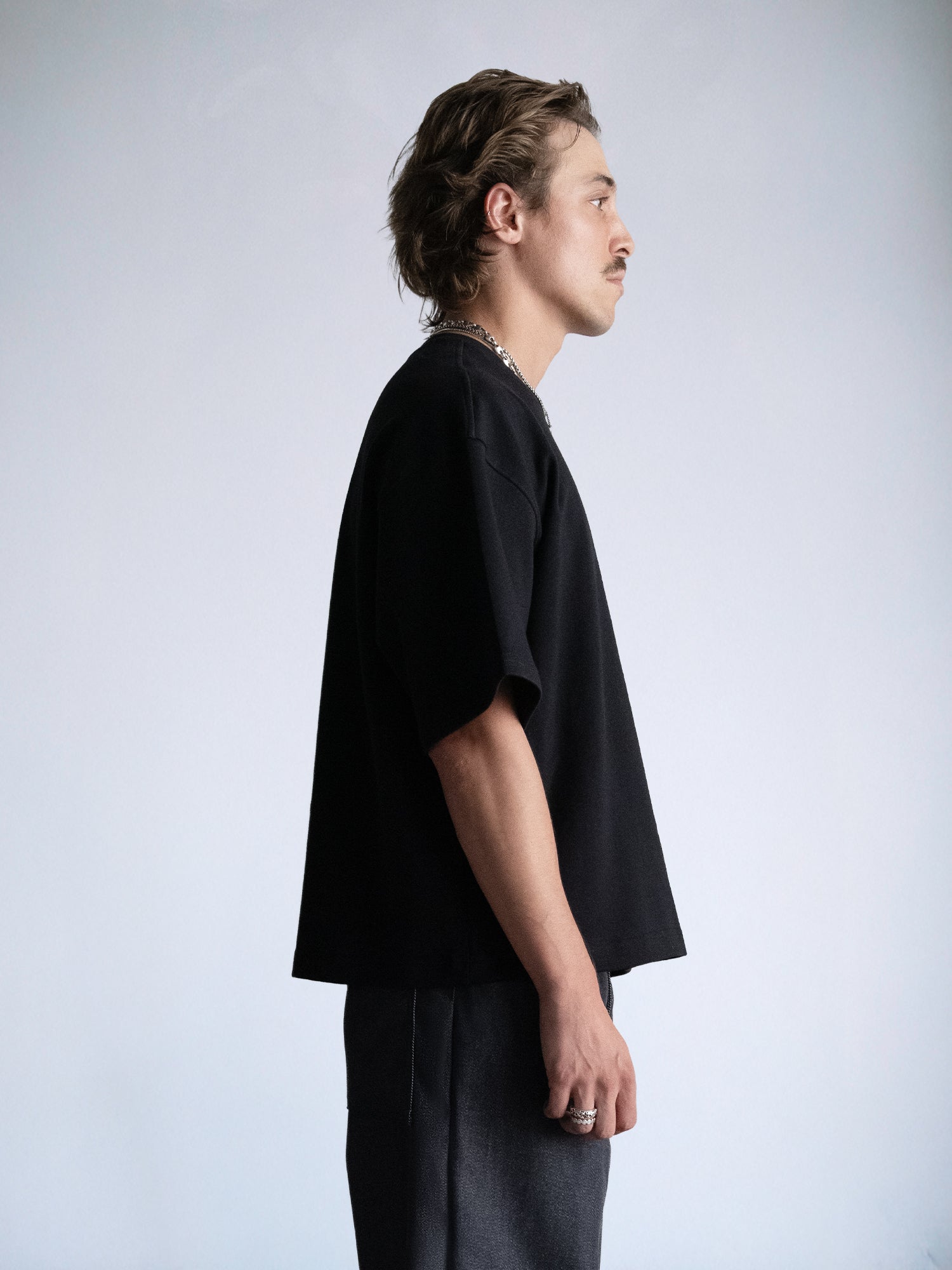 The Oversize Crop Tee : Black - BDK