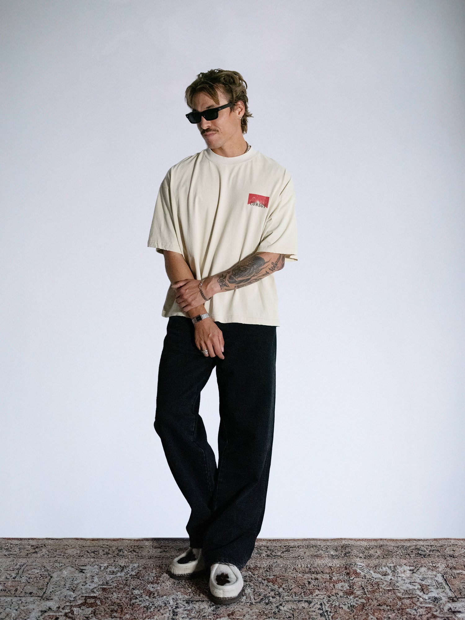 The Rodeo Show Tee : Off White - BDK
